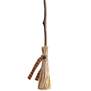 11" Straw Broom Festive Decor online outlet