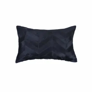 12" X 20" Black Cowhide Throw Pillow Throw Pillows home accents sale