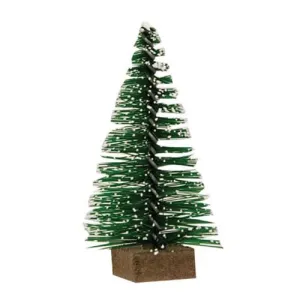 *12/Set Mini Snowy Bottle Brush Trees Decorative Accessories best selling