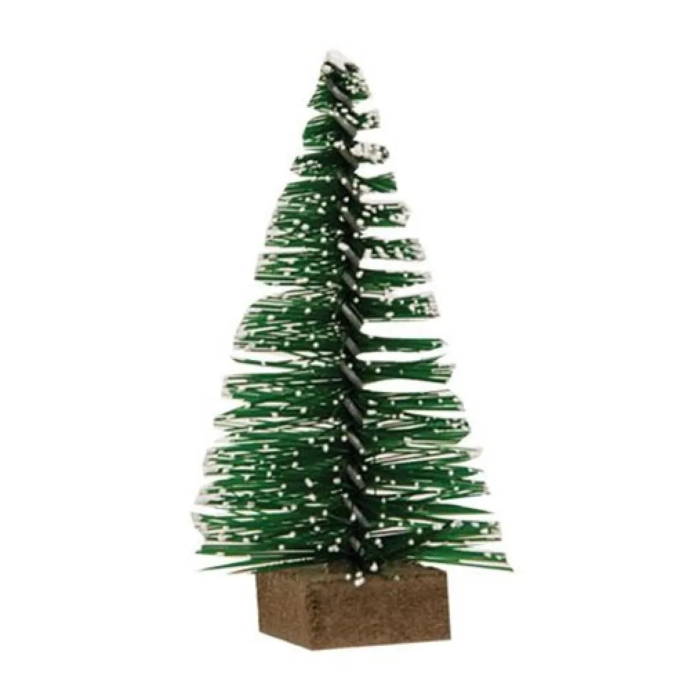 *12/Set Mini Snowy Bottle Brush Trees Decorative Accessories best selling