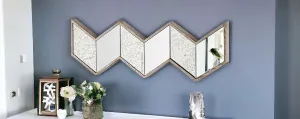 14" Natural Novelty Framed Accent Mirror Wall Decor online discounts