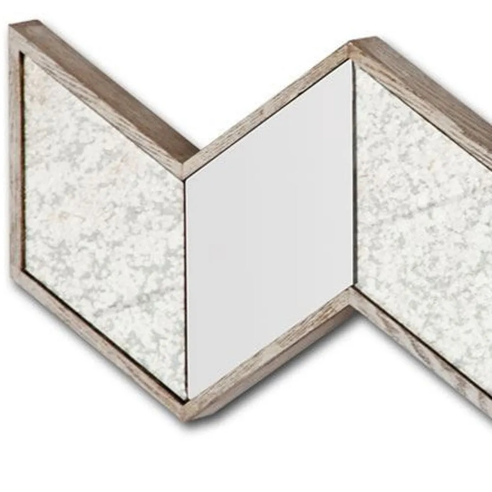 14" Natural Novelty Framed Accent Mirror