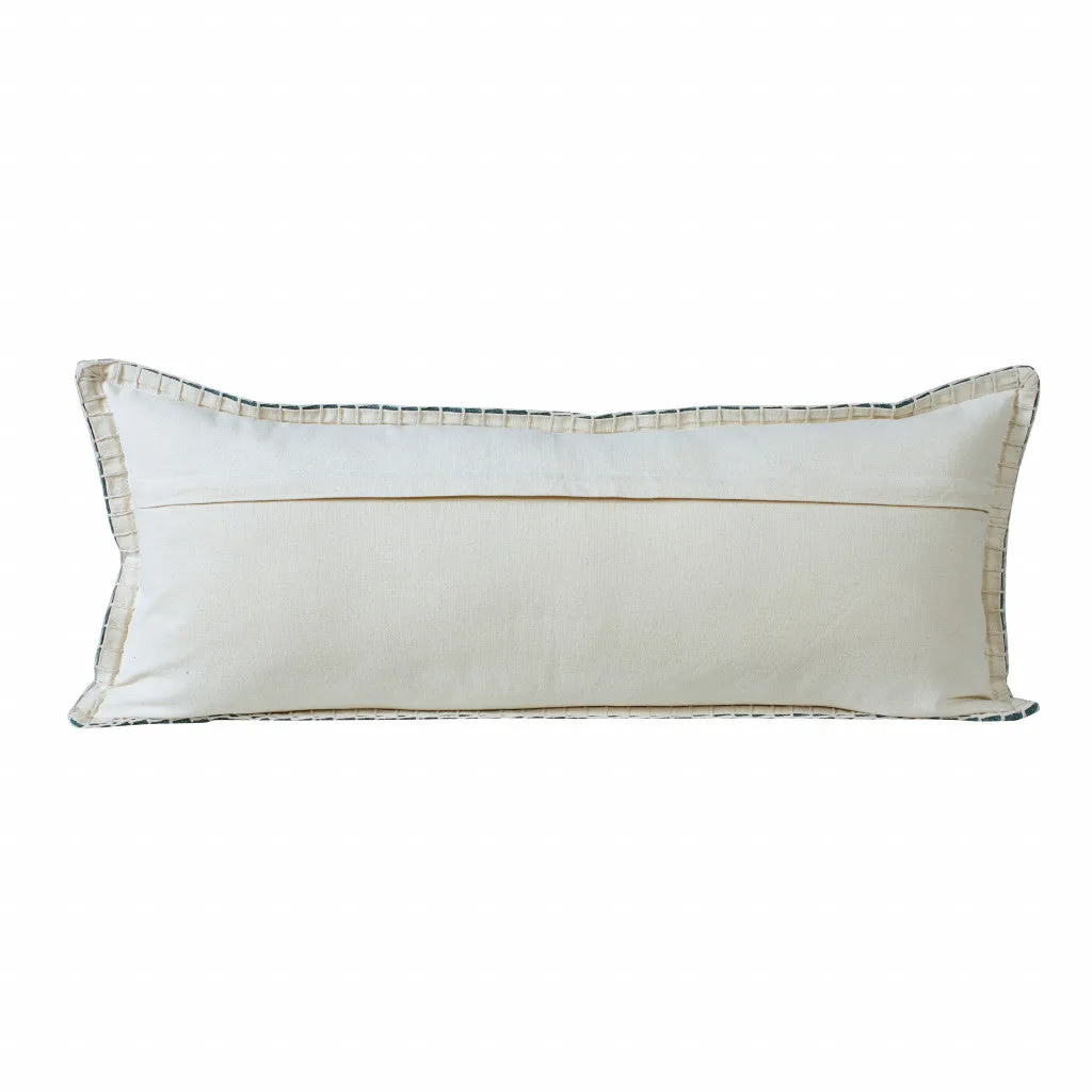 14" X 36" Emerald Green 100% Cotton Zippered Pillow Throw Pillows home accents sale
