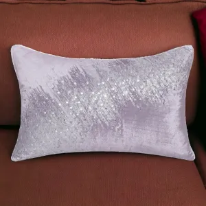16" X 24" Gray Abstract Polyester Zippered Pillow With Beads Throw Pillows home accents sale