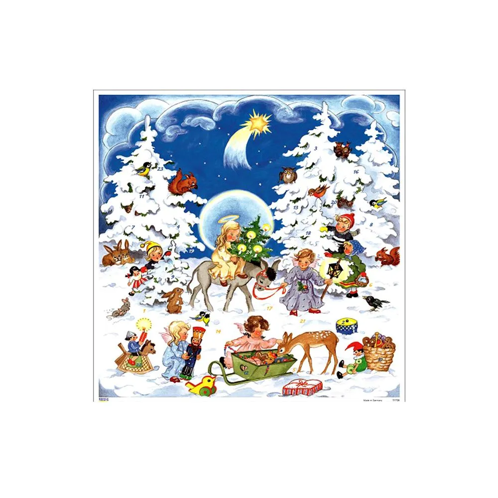 1706 - Richard Glaesser Mini Pyramid - Nativity Scene - 4.25"H x 3.25"W x 3.25" Decorative Accessories seasonal sale