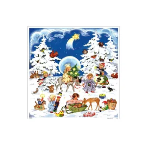 1706 - Richard Glaesser Mini Pyramid - Nativity Scene - 4.25"H x 3.25"W x 3.25" Decorative Accessories seasonal sale