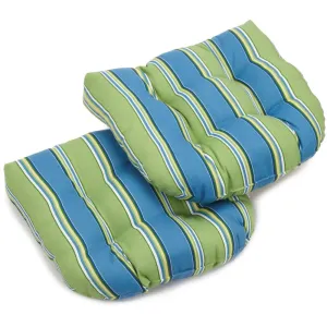 19-inch U-Shaped Outdoor Spun Polyester Tufted Dining Chair Cushion (Set of 2) Throw Pillows low cost deal