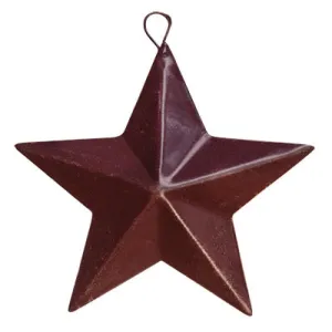 2-1/4" Mini Barn Star - Burgundy Cheap Holiday Home Decor