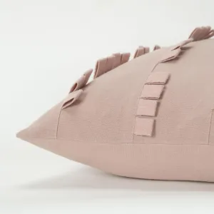 20" Blush Cotton Pillow Throw Pillows clearance cushion