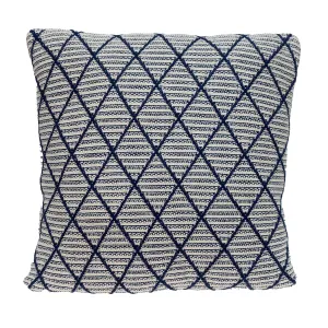 20" x 20" Blue Argyle Transitional Accent Throw Pillow Throw Pillows home accents sale