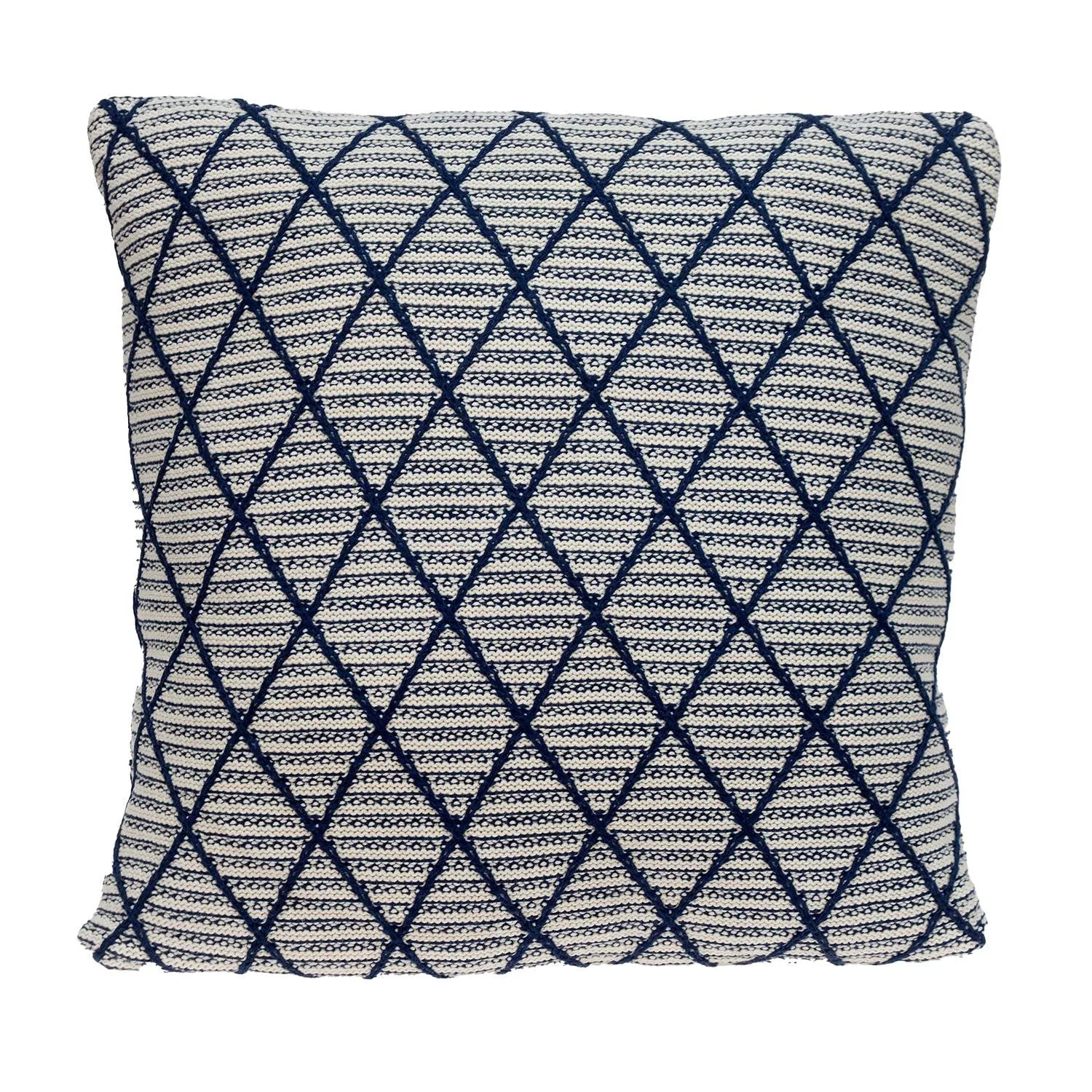 20" x 20" Blue Argyle Transitional Accent Throw Pillow Throw Pillows home accents sale