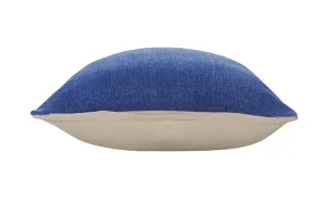 20" X 20" Classic Blue 100% Cotton Zippered Pillow Throw Pillows sofa decor deals