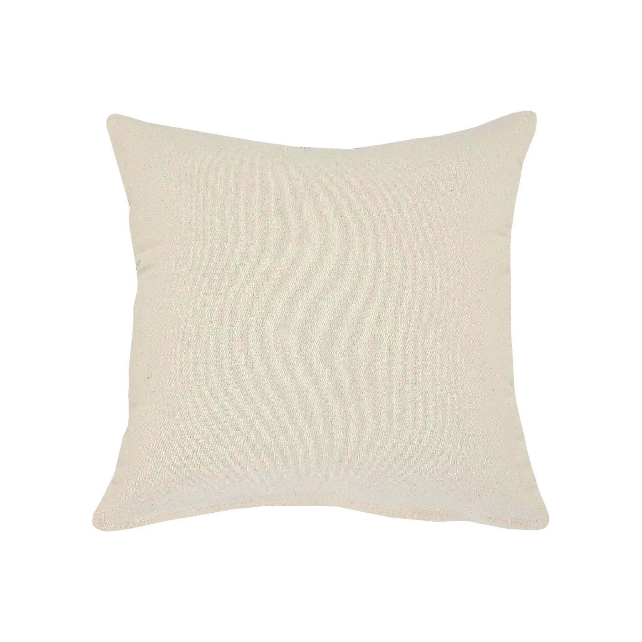 20" X 20" Classic Blue 100% Cotton Zippered Pillow