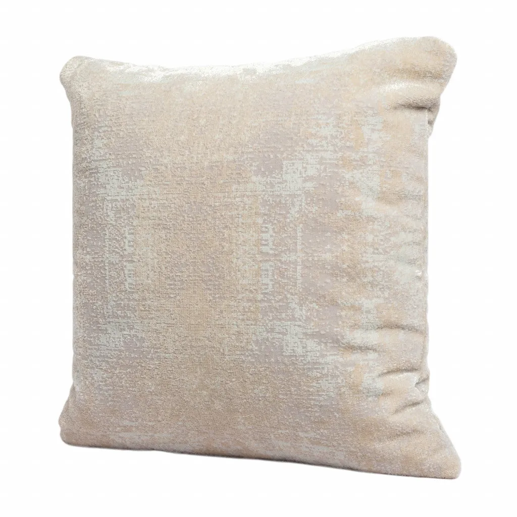 20" X 20" Gray And Beige Polyester Abstract Zippered Pillow Throw Pillows clearance cushion