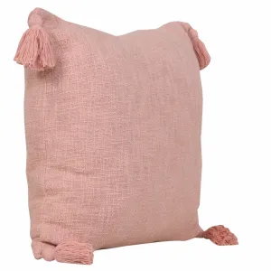 20" X 20" Light Pink 100% Cotton Zippered Pillow Throw Pillows home accents sale