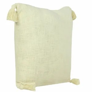20" X 20" Light Yellow 100% Cotton Zippered Pillow Throw Pillows home accents sale