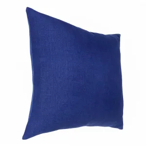 20" X 20" Navy Linen Zippered Pillow Throw Pillows low cost deal