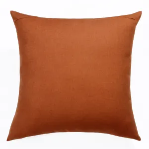 20" X 20" Rust And Gray Linen Striped Zippered Pillow Throw Pillows low cost deal