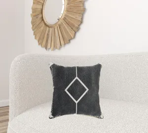 20" X 20" White And Black 100% Cotton Geometric Zippered Pillow Throw Pillows home accents sale