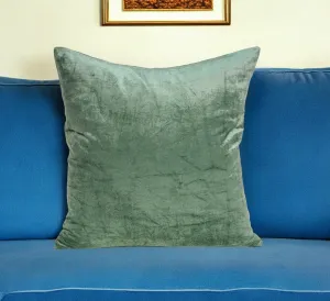 22" X 7" X 22" Transitional Green Solid Pillow Cover With Poly Insert Throw Pillows value buys