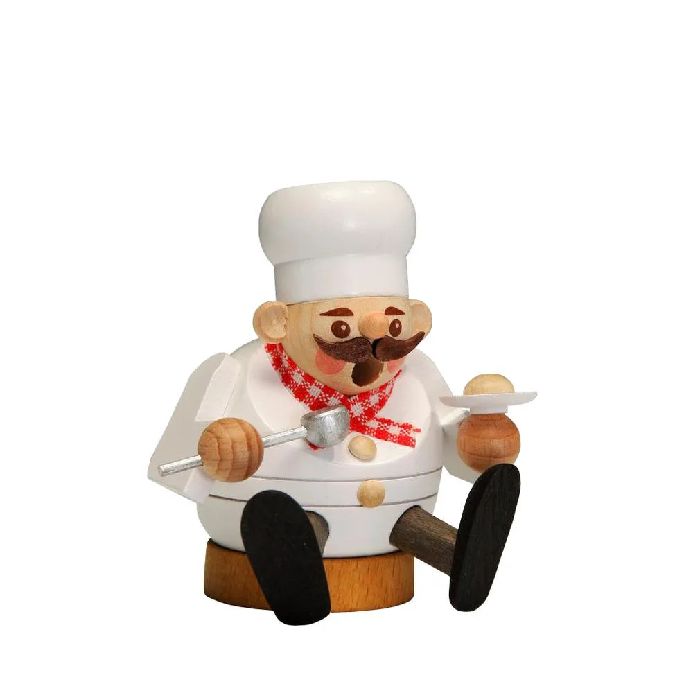 26708 - Richard Glaesser Incense Burner - Mini Cook - 3.25"H X 2.5"W x 2.5"D Decorative Accessories seasonal sale