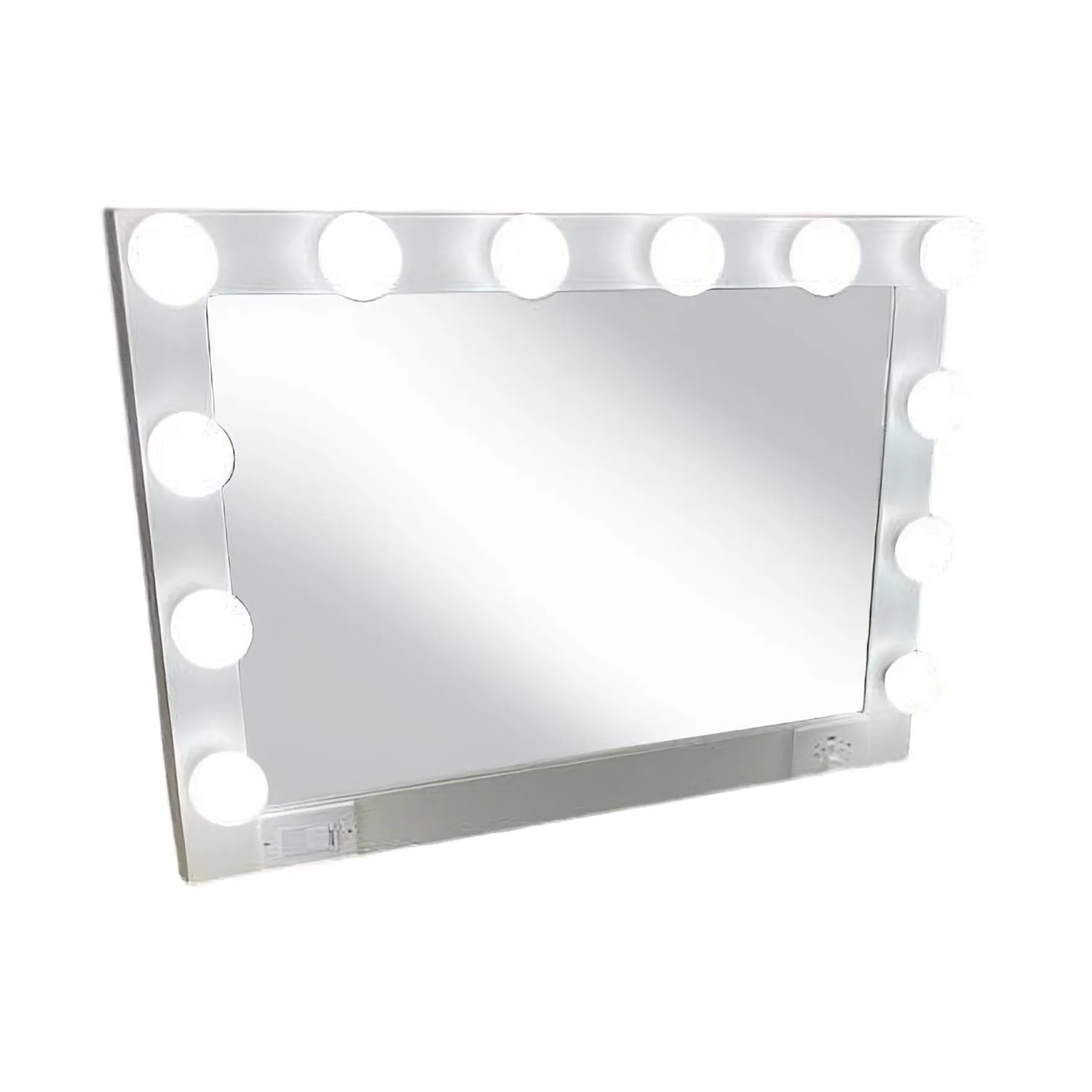 28" White Wood Framed Accent Mirror Wall Decor online discounts