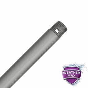 36" Downrod in Matte Silver Wet Outdoor Ceiling Fans discount