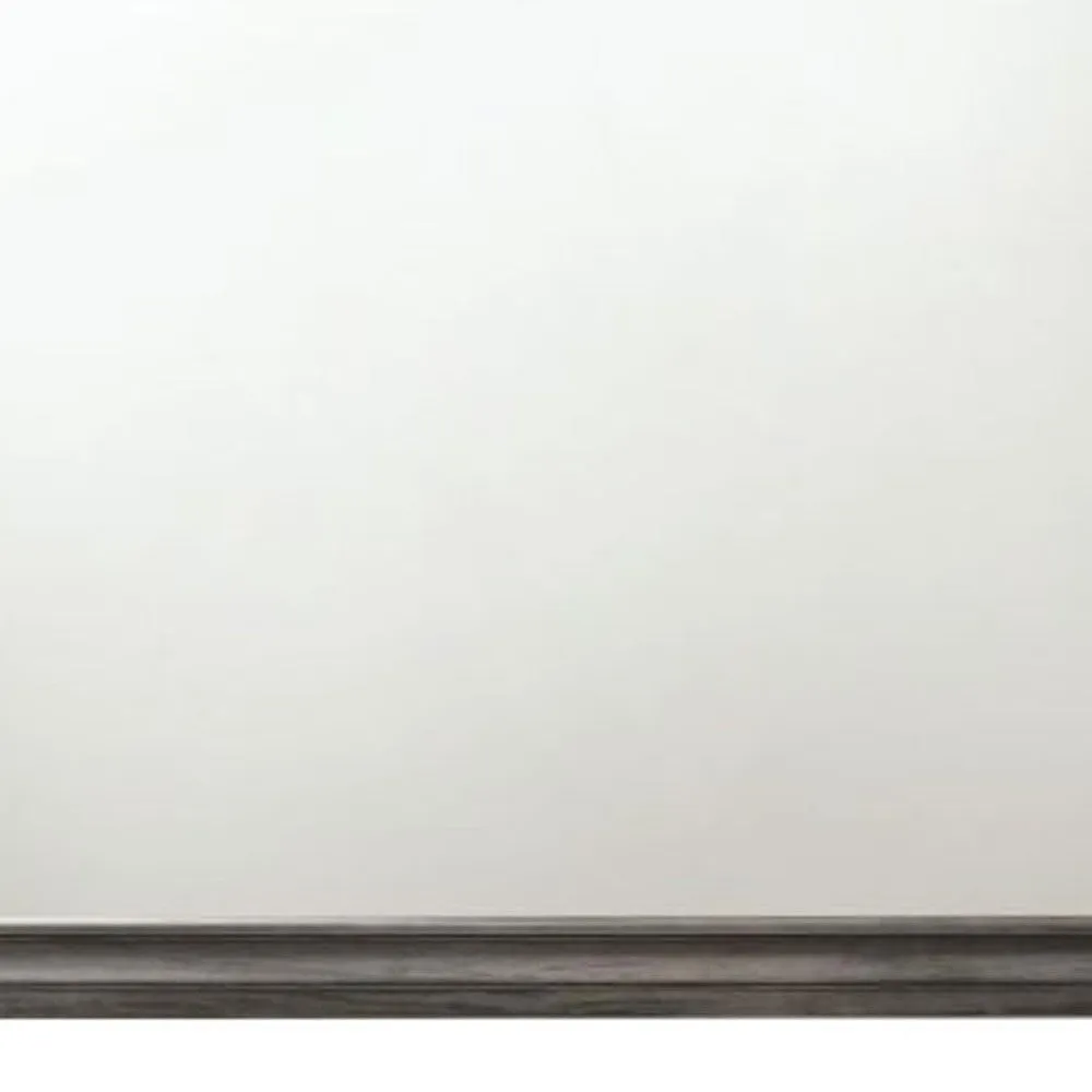 36" Gray Dresser Mirror