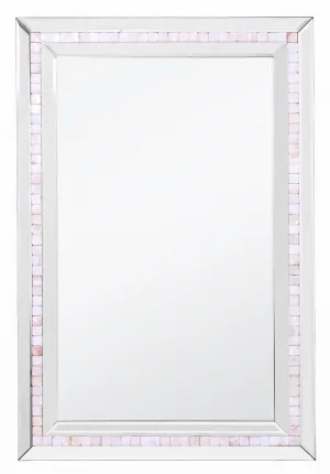 36" Silver Glass Framed Accent Mirror Wall Decor online discounts