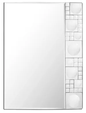 38" Clear Glass Framed Accent Mirror Wall Decor online discounts