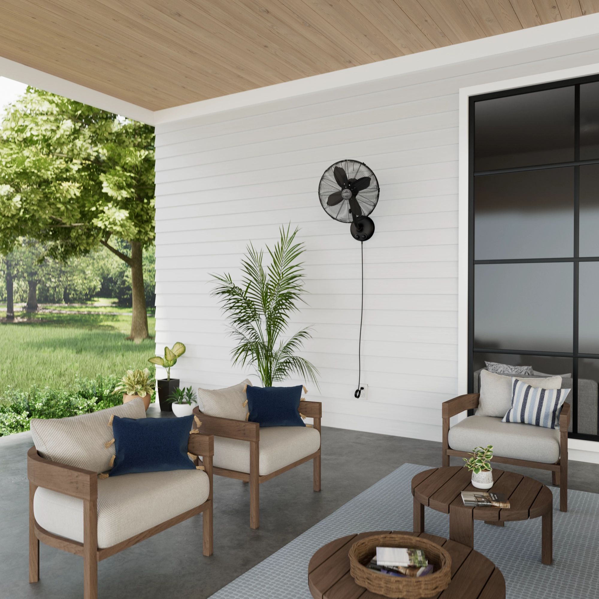 400102 Wall Fan Matte Black Portable & Wall Fans offer
