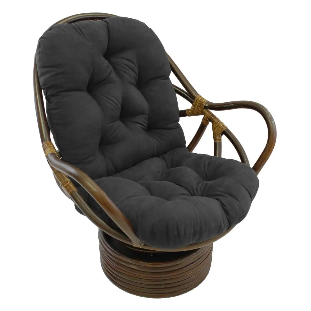 48-inch by 24-inch Solid Micro Suede Swivel Rocker Cushion Throw Pillows low cost deal