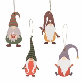 4/Set Wooden Winter Gnome Ornaments Decorative Accessories outlet price