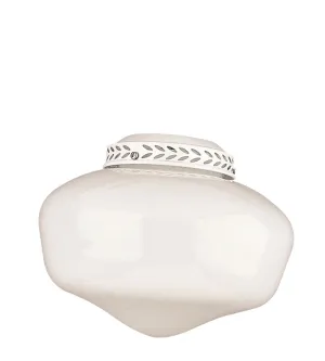 4" Glass in White Outdoor Ceiling Fans discount