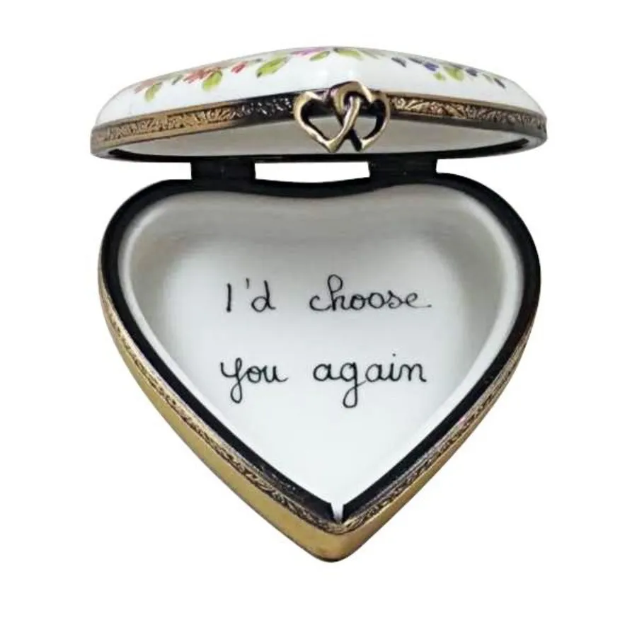 50th Anniversary Heart Limoges Limoges Boxes collectors shop