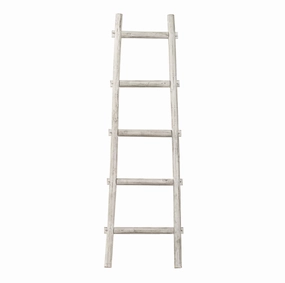 59" X 18" X 2" White Decorative Ladder Shelve Decorative Accessories hot offers