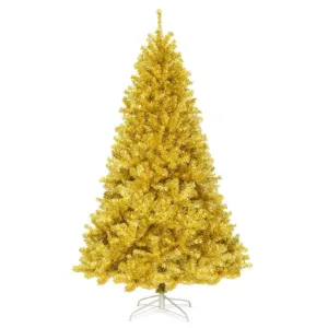 6/7.5 Feet Artificial Tinsel Christmas Tree Hinged with Foldable Stand-7.5 ft Holiday Decor clearance sale