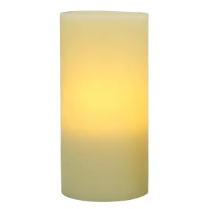 8" Ivory Flameless Pillar Candle Decorative Accessories last chance deals