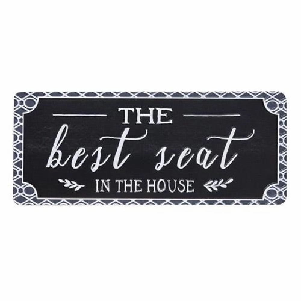 *Best Seat in the House Metal Sign Decorative Accessories promo online