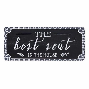 *Best Seat in the House Metal Sign Decorative Accessories promo online