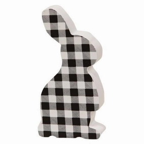 *Black & White Buffalo Check Chunky Bunny Decorative Accessories outlet price