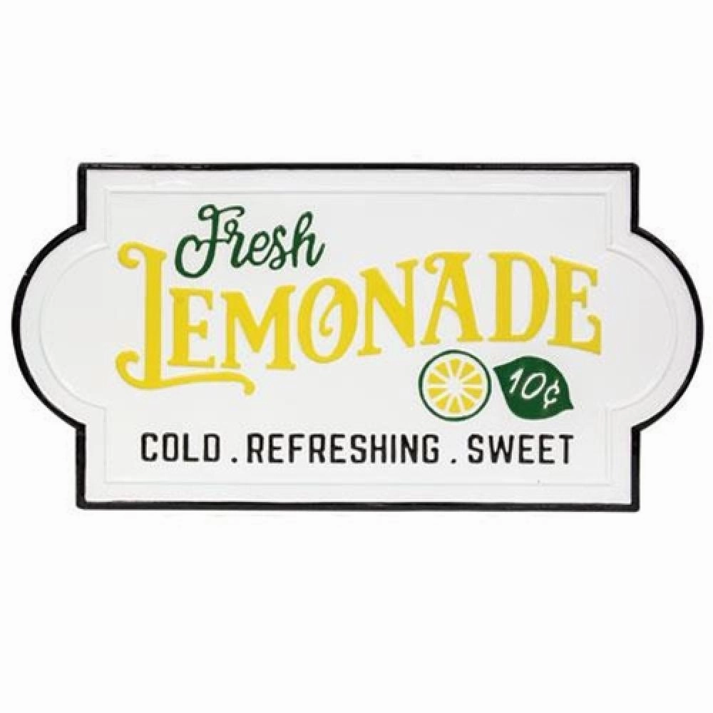 *Fresh Lemonade Enamel Sign Decorative Accessories hot offers