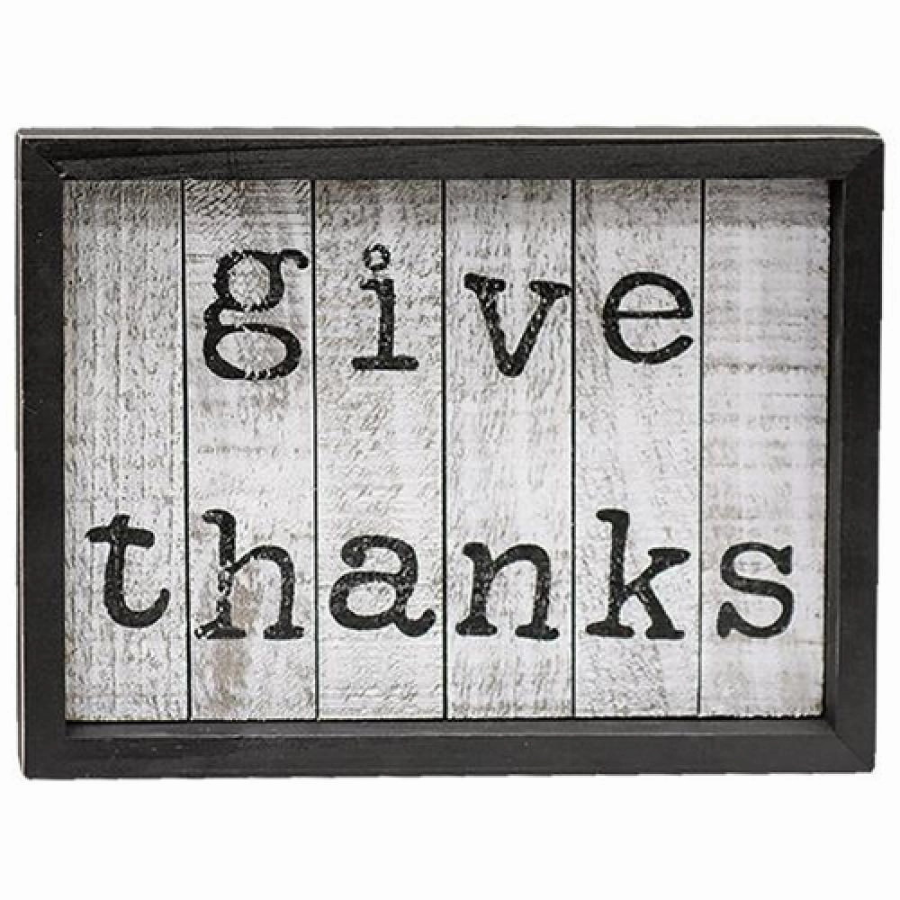 *Give Thanks Shiplap Box Sign