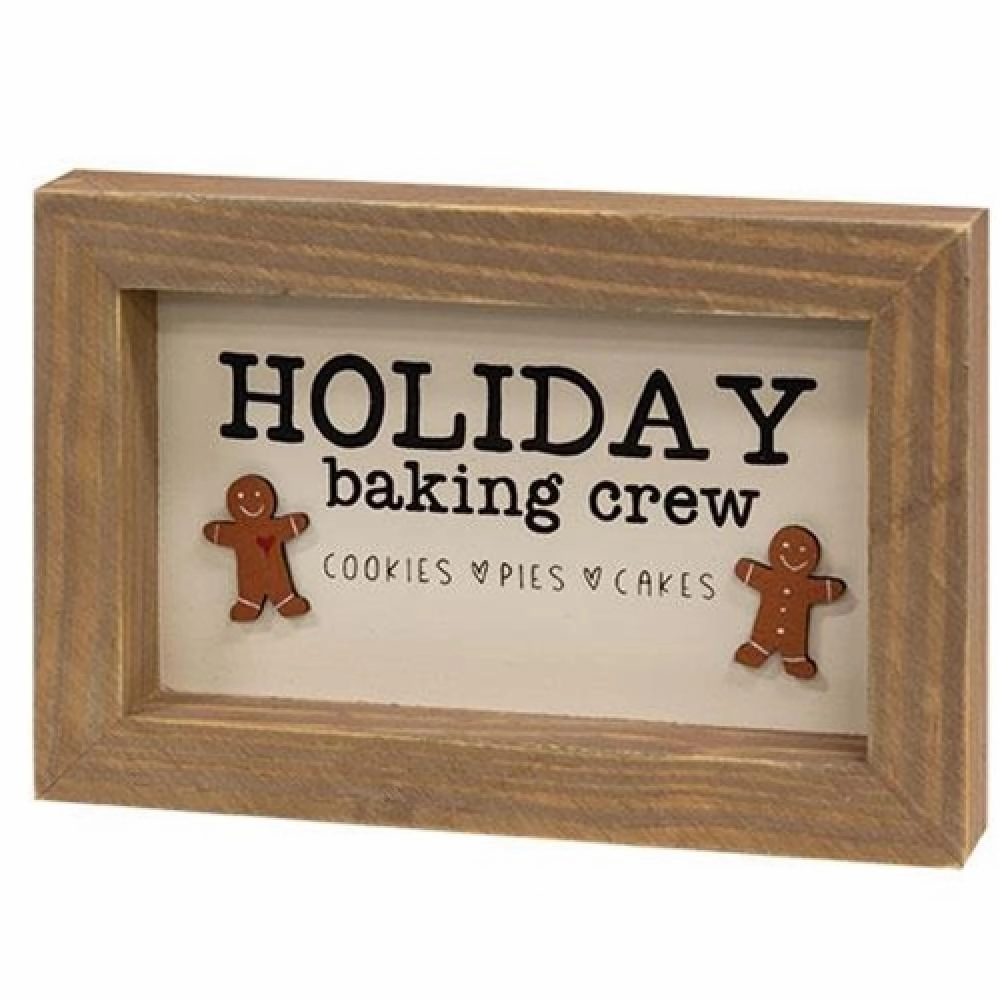 *Holiday Baking Crew Dimensional Framed Sign