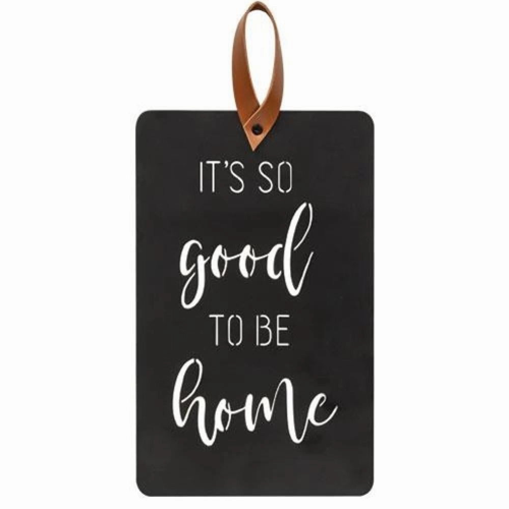 *It's So Good To Be Home Black Metal Cutout Plaque Decorative Accessories promo online