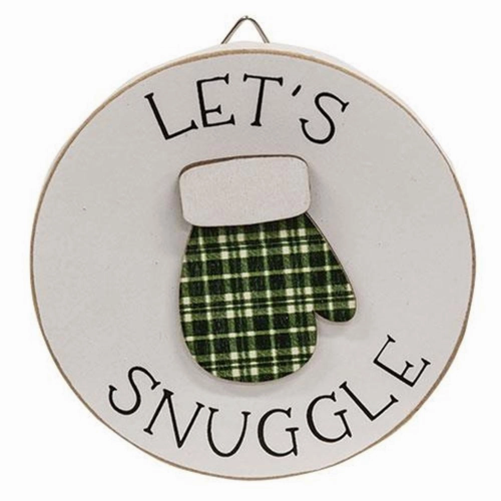 *Let's Snuggle Circle Easel Sign Decorative Accessories outlet price