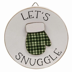 *Let's Snuggle Circle Easel Sign Decorative Accessories outlet price