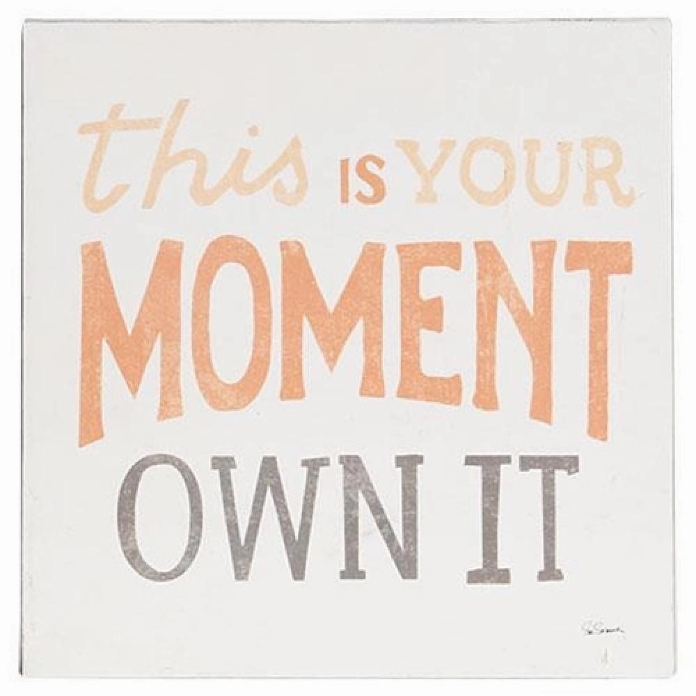 *This Is Your Moment Own It Metal Sign
