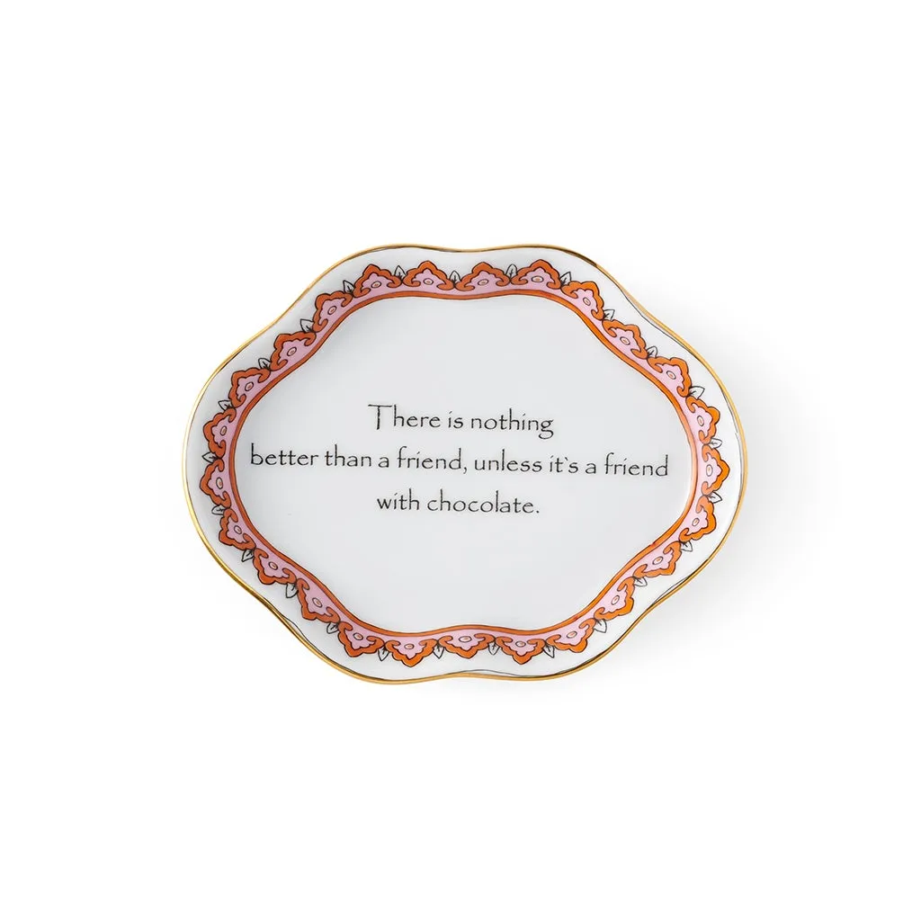 A Friend with Chocolate Tray Jewelry Trays Organizer Pack