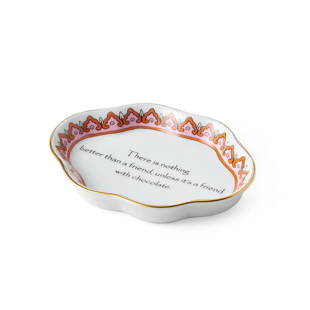 A Friend with Chocolate Tray Trinket Trays & Boxes cheap